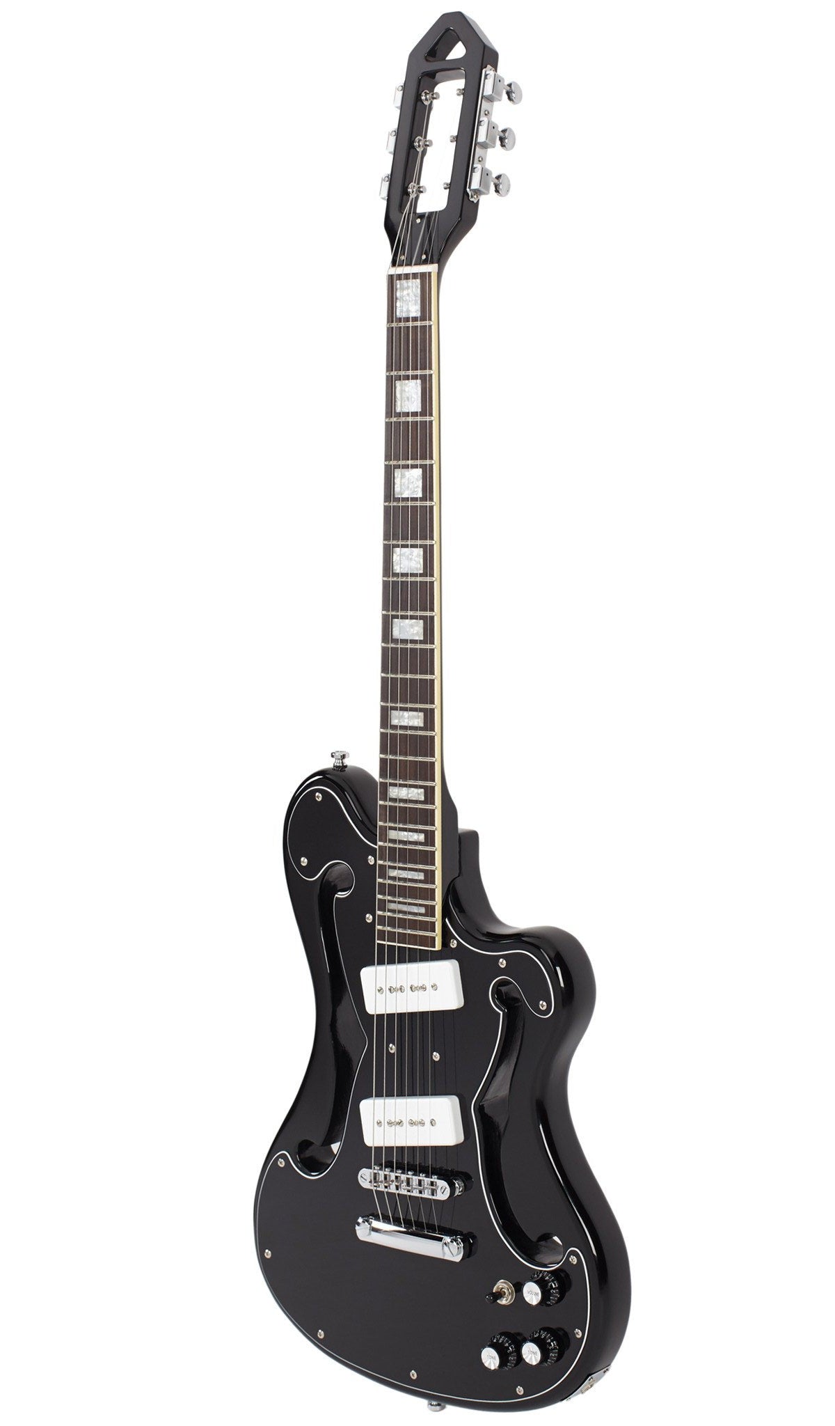 Eastwood Guitars Deerhoof EEG Black on Black #color_black-on-black