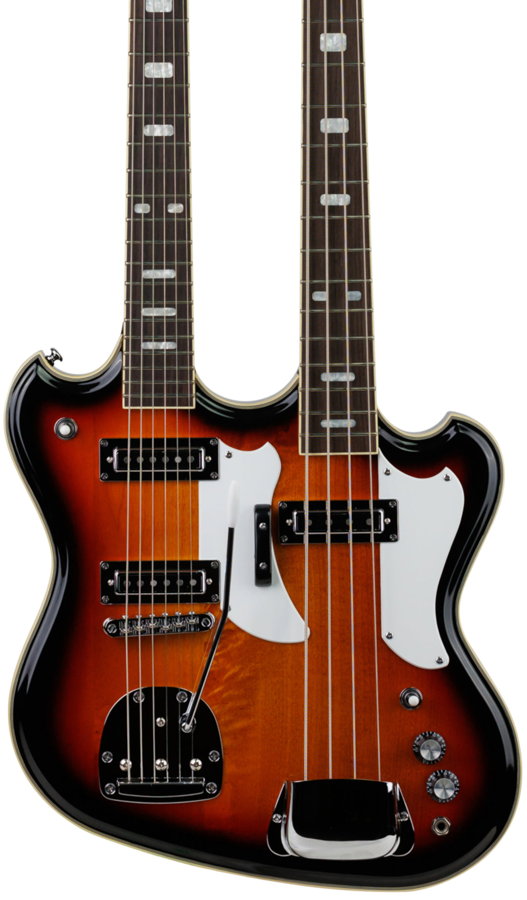 Eastwood Guitars Eastwood Doubleneck 4/6 Sunburst #color_sunburst