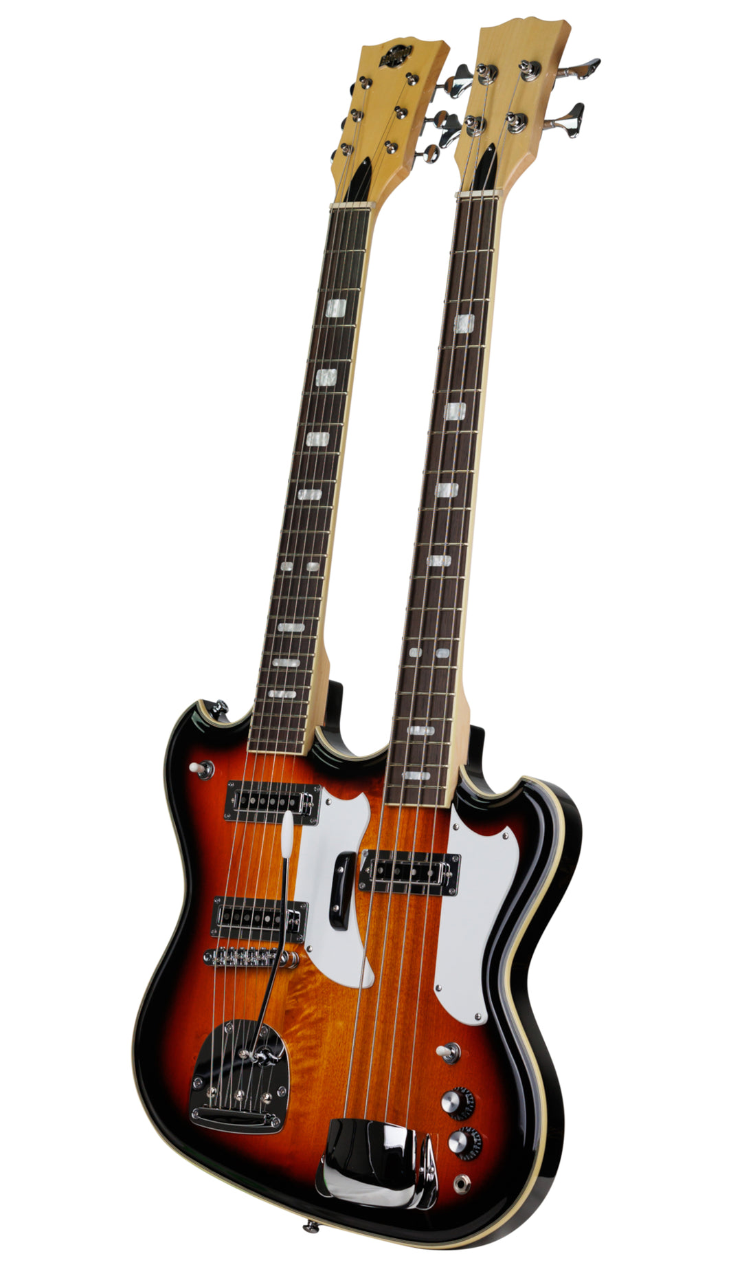 Eastwood Guitars Eastwood Doubleneck 4/6 Sunburst #color_sunburst