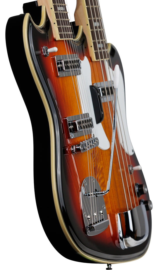 Eastwood Guitars Eastwood Doubleneck 4/6 Sunburst #color_sunburst