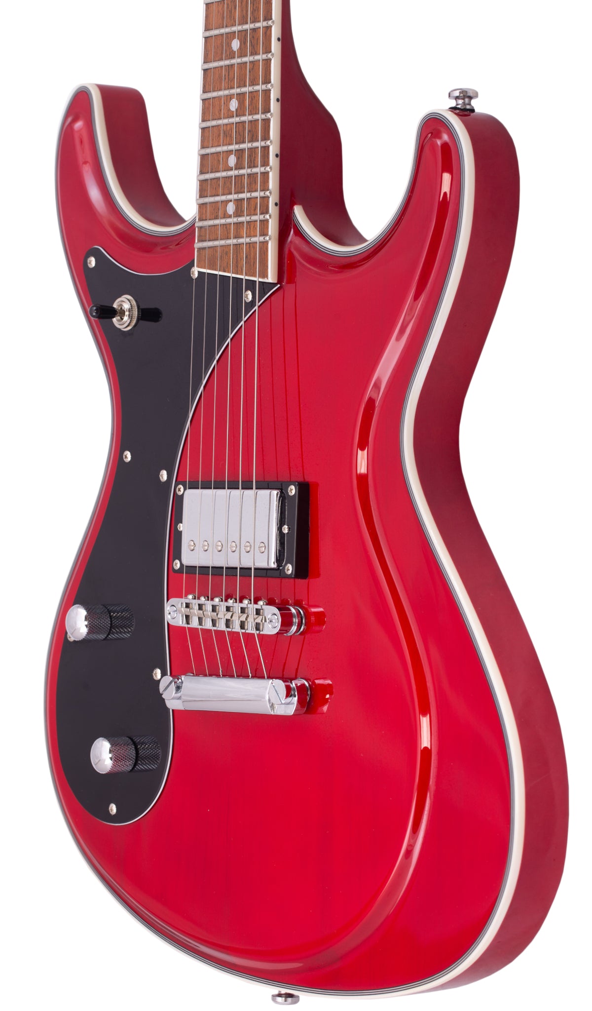 Eastwood Guitars Sidejack Standard HB1-LH #color_dark-cherry