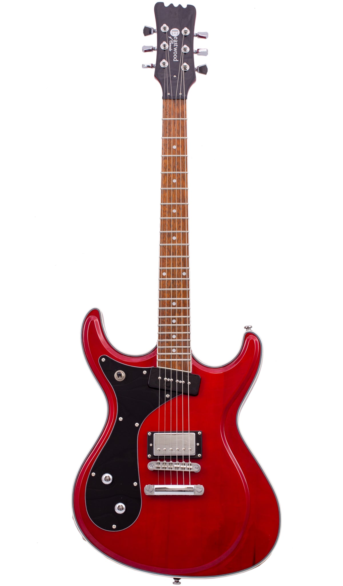 Eastwood Guitars Sidejack Standard HB-P LH #color_dark-cherry