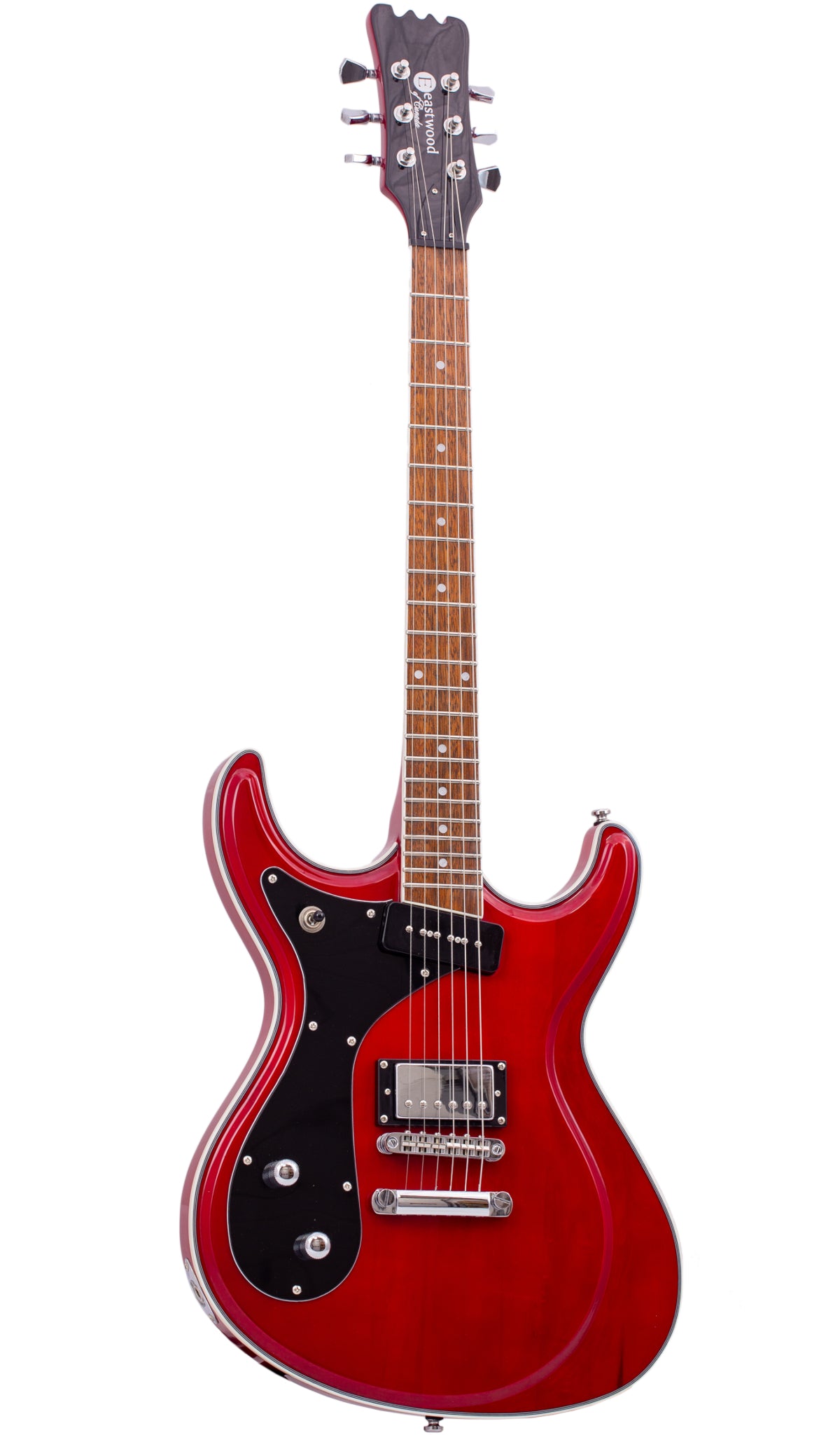 Eastwood Guitars Sidejack Standard HB-P LH #color_dark-cherry