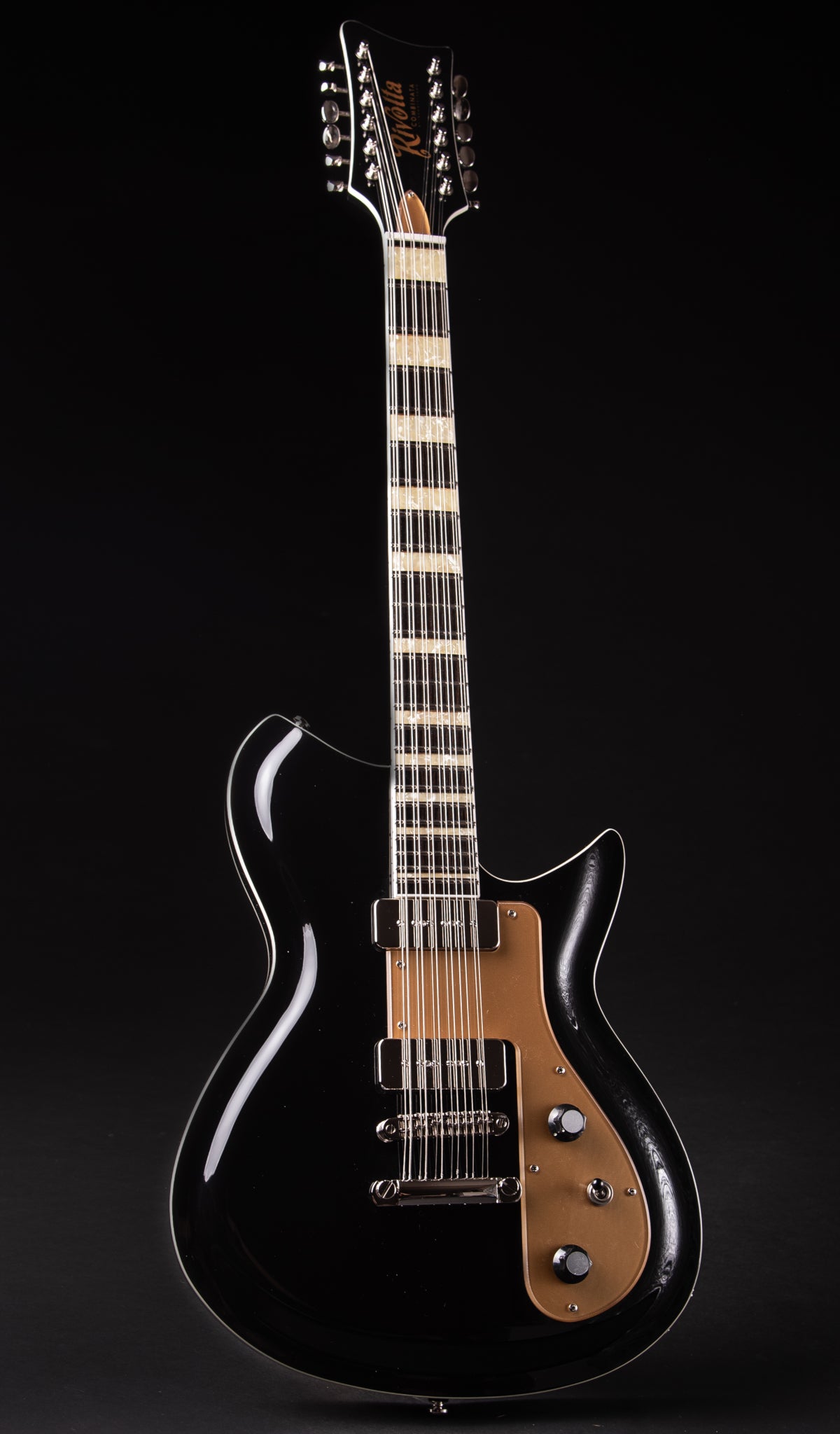 Eastwood Guitars Rivolta Combinata 12 Toro Black #color_toro-black