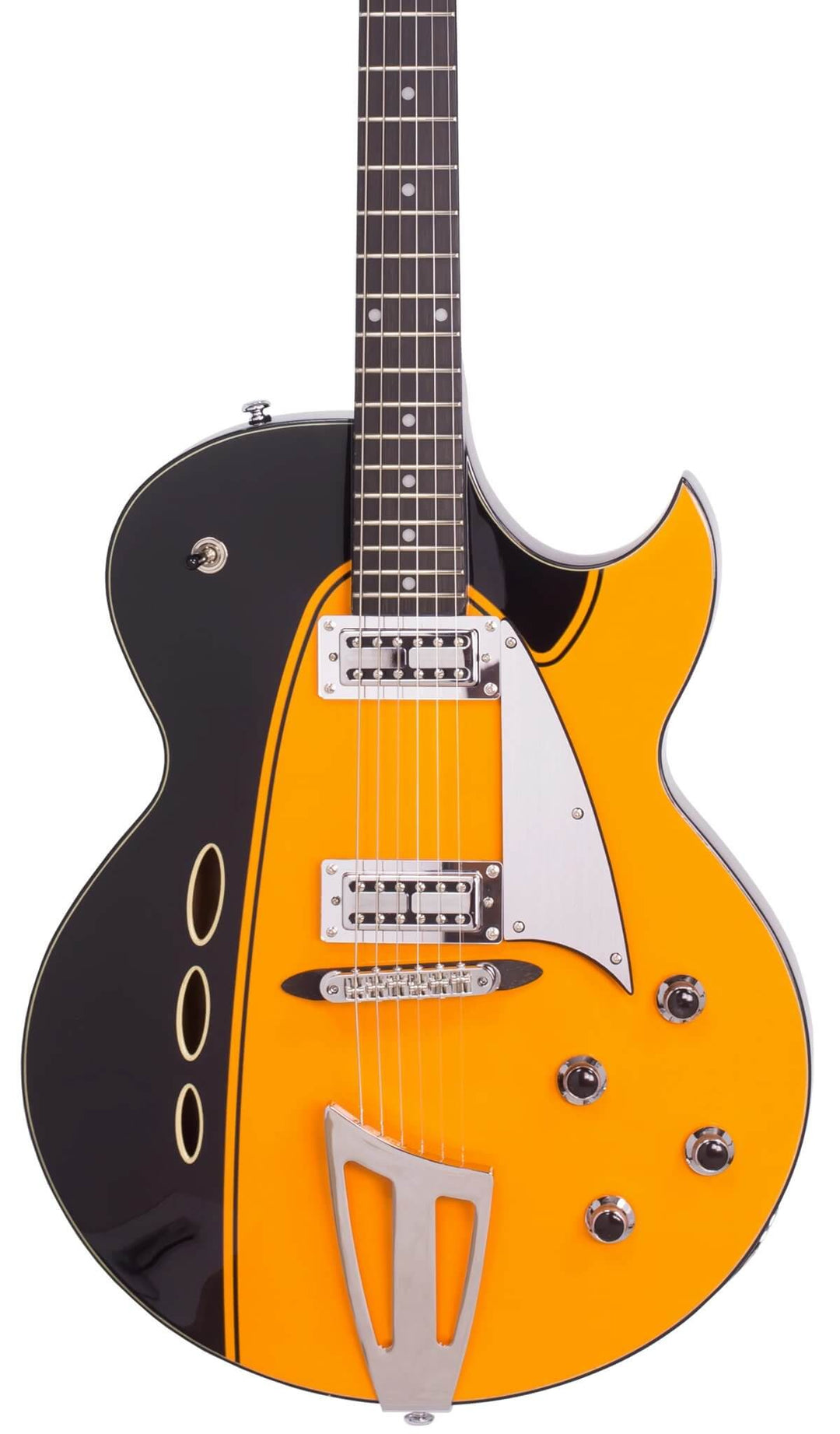 Eastwood Guitars Backlund Rockerbox II Black-Orange #color_black-orange