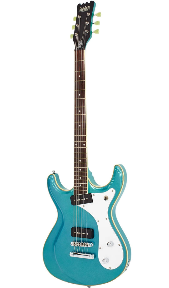 Eastwood Guitars Sidejack Baritone Metallic Blue #color_metallic-blue