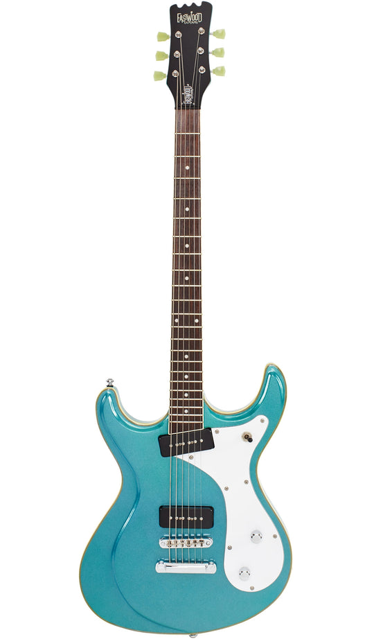 Eastwood Guitars Sidejack Baritone Metallic Blue #color_metallic-blue