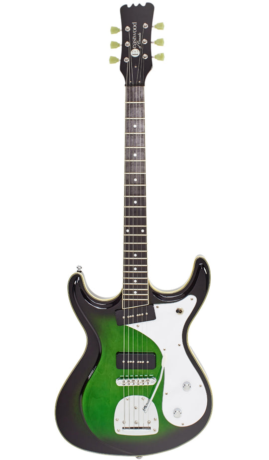 Eastwood Guitars Sidejack DLX Greenburst #color_greenburst