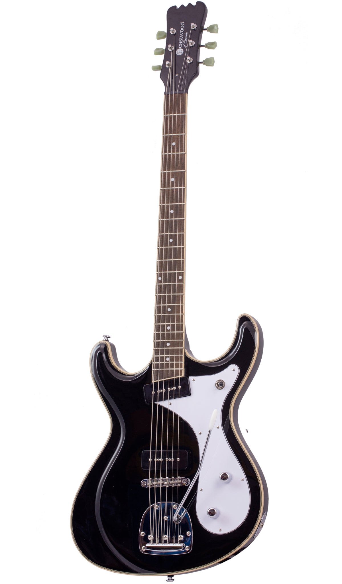 Eastwood Guitars Sidejack Baritone DLX Black #color_black