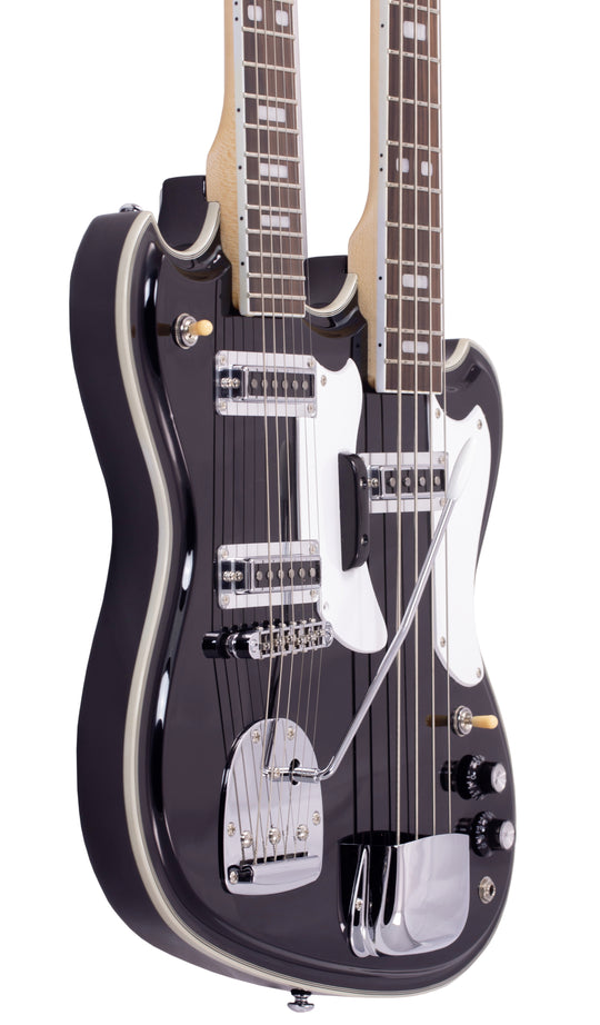 Eastwood Guitars Eastwood Doubleneck 4/6 Black #color_black