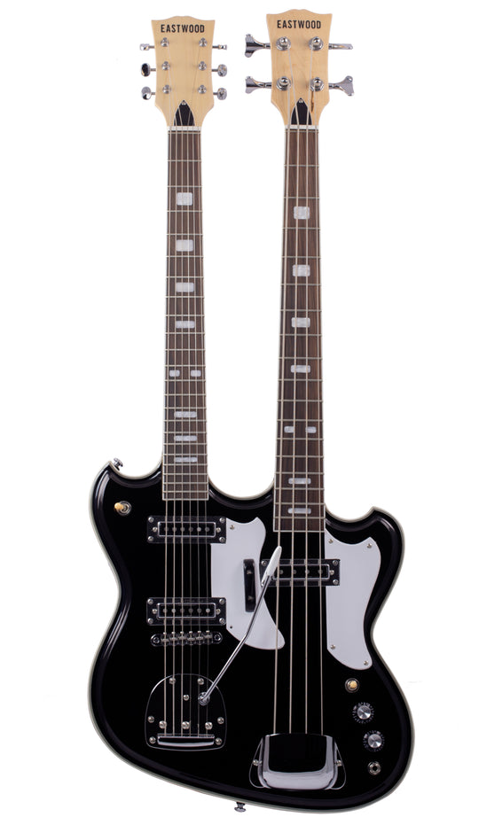 Eastwood Guitars Eastwood Doubleneck 4/6 Black #color_black