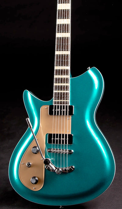 Eastwood Guitars Rivolta Combinata DLX Adriatic Blue Metallic #color_adriatic-blue-metallic