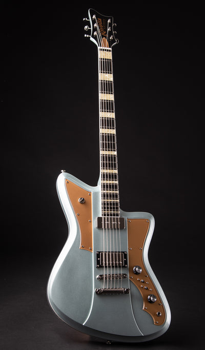 Eastwood Guitars Rivolta Mondata Baritone VIII Ice Blue Metallic #color_ice-blue-metallic