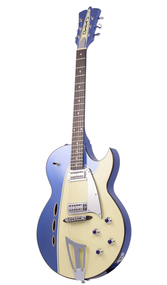 Eastwood Guitars Backlund Rockerbox II Blue-Creme #color_blue-creme