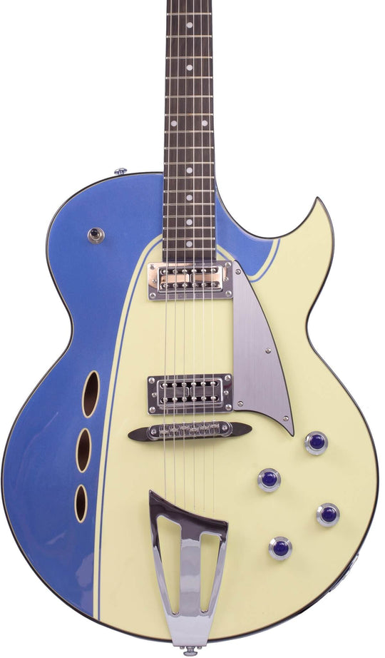 Eastwood Guitars Backlund Rockerbox II Blue-Creme #color_blue-creme